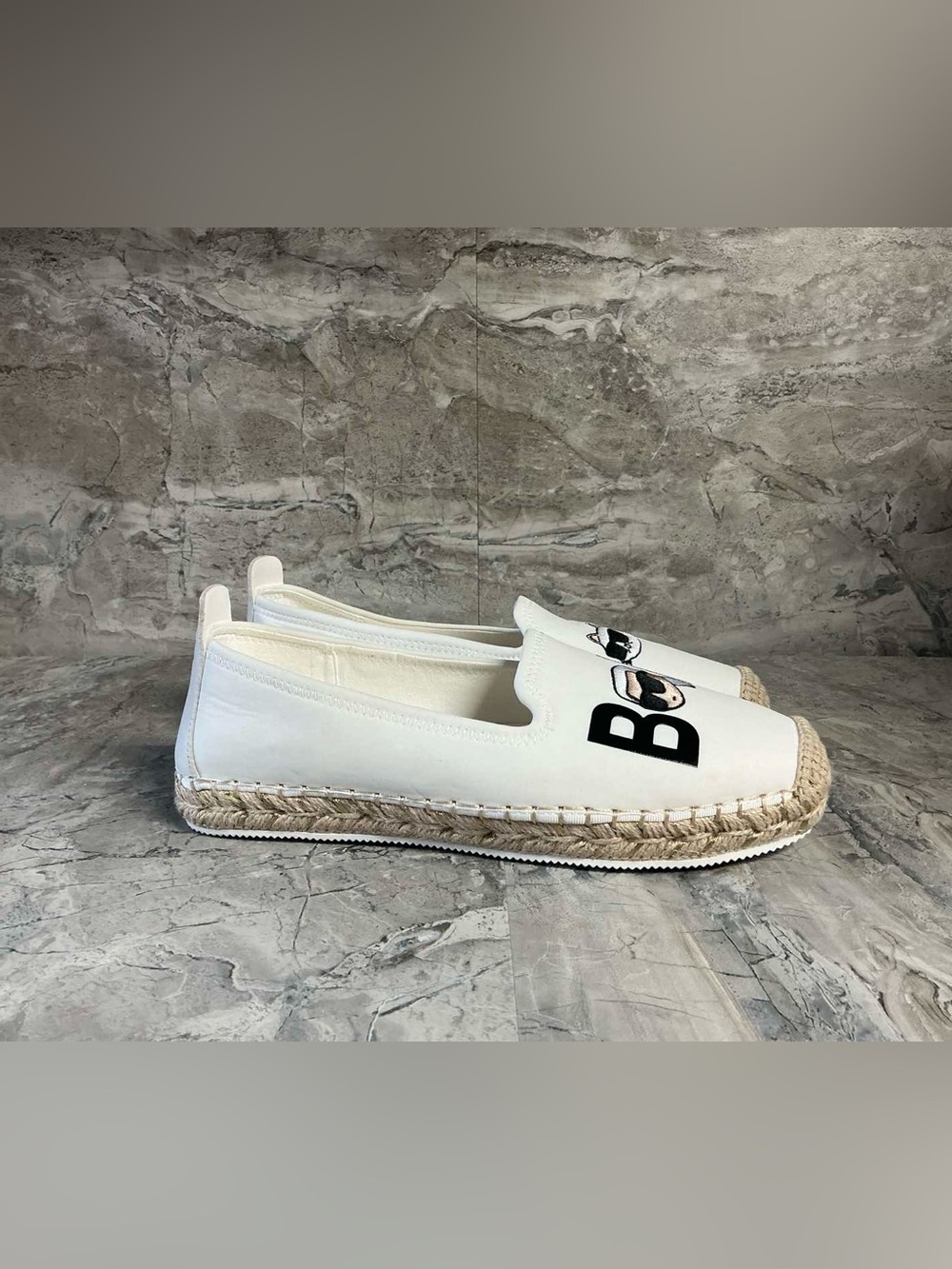 Karl Lagerfeld Women's Michaela Bonjour Slip-On Espadrilles Flats - Picture 6 of 7